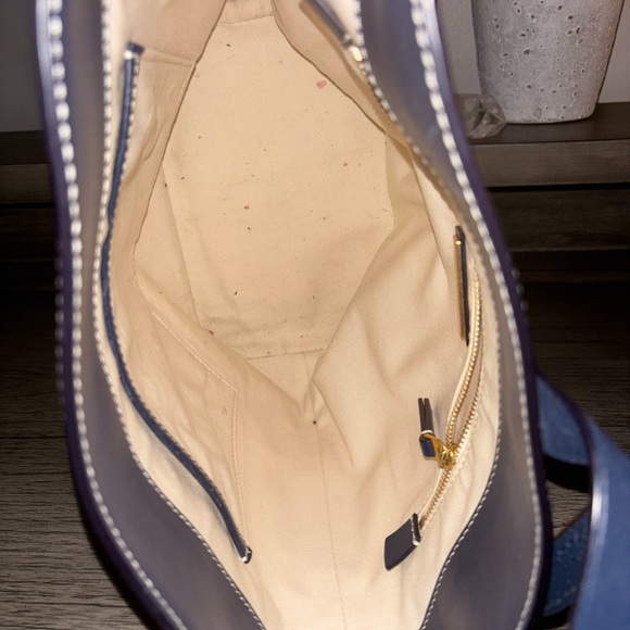 Tory Burch Navy Leather Bag - Picture 10 of 10